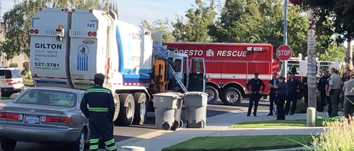 Ismael Martinez-Huertas, 30, un empleado de Gilton Waste Management, murió en un accidente el lunes 26 de agosto en Riverbank, California.