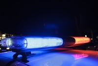 Juan Escobar police lights car crash